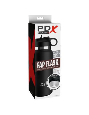 PDX PLUS - FAP FLASK ESTIMULADOR DE BOTELLA DISCRETO TRANSPARENTE MODELO 1
