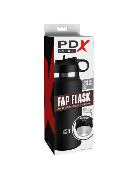 PDX PLUS - FAP FLASK ESTIMULADOR DE BOTELLA DISCRETO TRANSPARENTE MODELO 1
