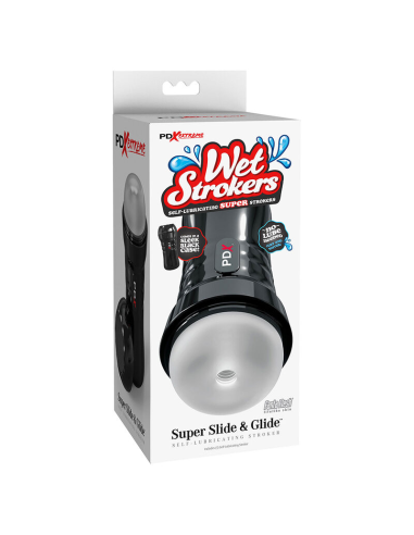 PDX EXTREME - SLIDE and GLIDE MASTURBADOR AUTOLUBRICANTE TRANSPARENTE