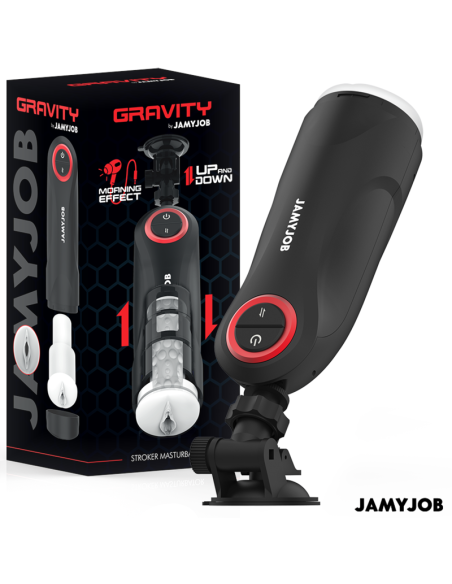 JAMYJOB - GRAVITY MASTURBADOR VAGINA AUTOMÁTICO 5 MODOS DE EMPUJE Y EFECTO SONIDO