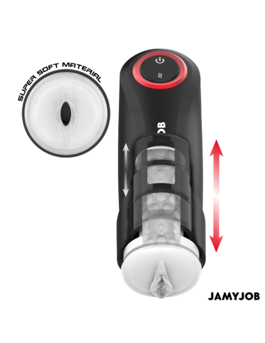 JAMYJOB - GRAVITY MASTURBADOR VAGINA AUTOMÁTICO 5 MODOS DE EMPUJE Y EFECTO SONIDO