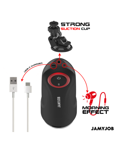 JAMYJOB - GRAVITY MASTURBADOR VAGINA AUTOMÁTICO 5 MODOS DE EMPUJE Y EFECTO SONIDO