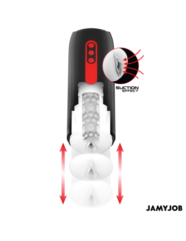 JAMYJOB - PHANTOM MASTURBADOR VAGINA AUTOMÁTICO 5 MODOS SUCCIONADOR Y EMPUJE