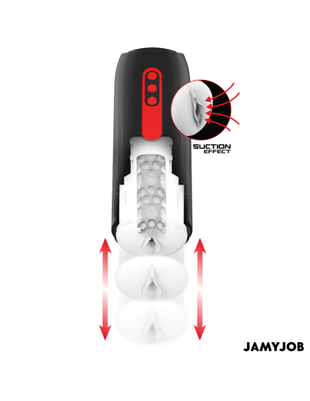 JAMYJOB - PHANTOM MASTURBADOR VAGINA AUTOMÁTICO 5 MODOS SUCCIONADOR Y EMPUJE