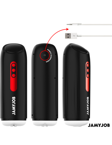 JAMYJOB - PHANTOM MASTURBADOR VAGINA AUTOMÁTICO 5 MODOS SUCCIONADOR Y EMPUJE