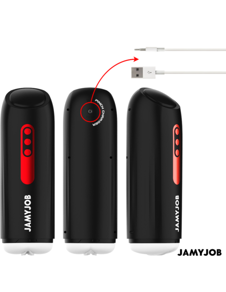 JAMYJOB - PHANTOM MASTURBADOR VAGINA AUTOMÁTICO 5 MODOS SUCCIONADOR Y EMPUJE