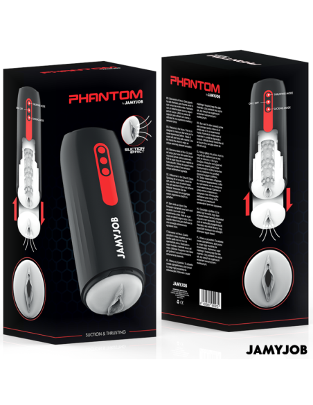 JAMYJOB - PHANTOM MASTURBADOR VAGINA AUTOMÁTICO 5 MODOS SUCCIONADOR Y EMPUJE