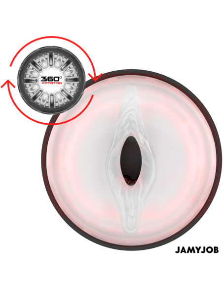 JAMYJOB - CYCLONE MASTURBADOR VAGINA AUTOMÁTICO 10 MODOS ROTACIÓN Y EMPUJE