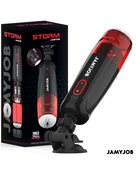 JAMYJOB - STORM MASTURBADOR VAGINA AUTOMÁTICO 10 MODOS ROTACIÓN Y EMPUJE