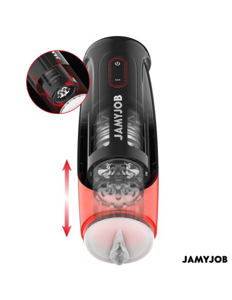 JAMYJOB - STORM MASTURBADOR VAGINA AUTOMÁTICO 10 MODOS ROTACIÓN Y EMPUJE