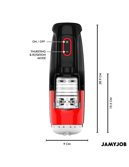 JAMYJOB - STORM MASTURBADOR VAGINA AUTOMÁTICO 10 MODOS ROTACIÓN Y EMPUJE