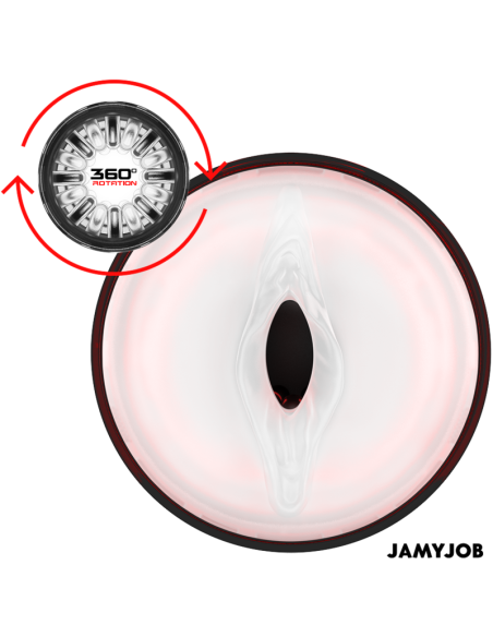 JAMYJOB - STORM MASTURBADOR VAGINA AUTOMÁTICO 10 MODOS ROTACIÓN Y EMPUJE