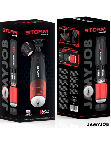 JAMYJOB - STORM MASTURBADOR VAGINA AUTOMÁTICO 10 MODOS ROTACIÓN Y EMPUJE