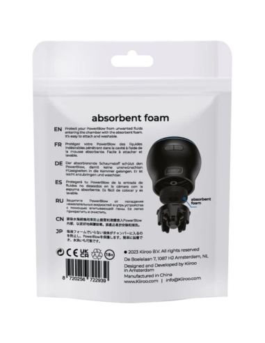 KIIROO - POWER BLOW ESPUMA ABSORBENTE DE RESPUESTO 5 UNIDADES