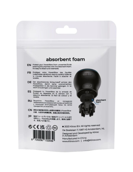 KIIROO - POWER BLOW ESPUMA ABSORBENTE DE RESPUESTO 5 UNIDADES
