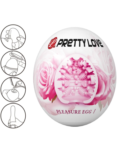 PRETTY LOVE - MASTURBADOR MASCULINO HUEVO ROSA