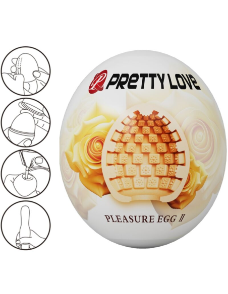 PRETTY LOVE - MASTURBADOR MASCULINO HUEVO NATURAL