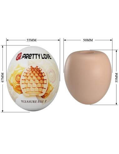 PRETTY LOVE - MASTURBADOR MASCULINO HUEVO NATURAL
