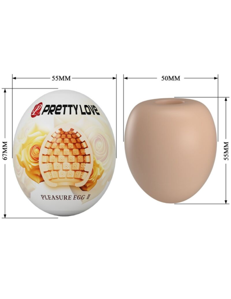 PRETTY LOVE - MASTURBADOR MASCULINO HUEVO NATURAL