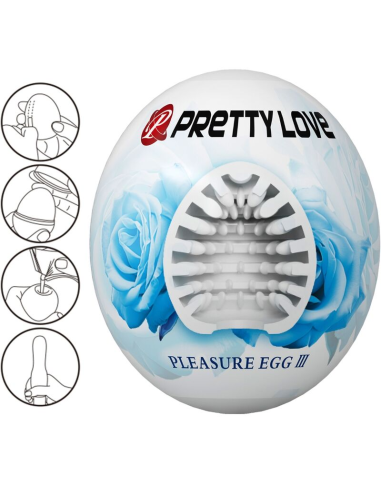 PRETTY LOVE - MASTURBADOR MASCULINO HUEVO BLANCO