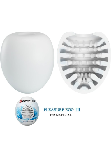 PRETTY LOVE - MASTURBADOR MASCULINO HUEVO BLANCO