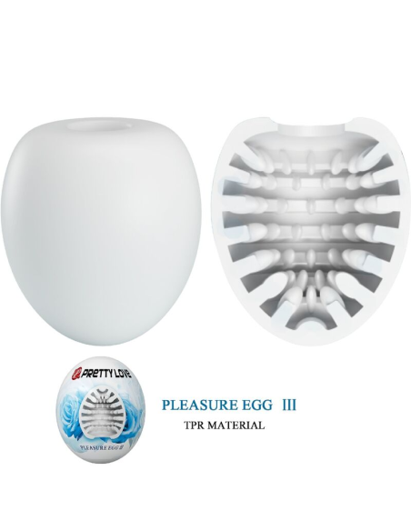 PRETTY LOVE - MASTURBADOR MASCULINO HUEVO BLANCO