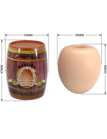 PRETTY LOVE - MASTURBADOR MASCULINO HUEVO NATURAL MODELO 2