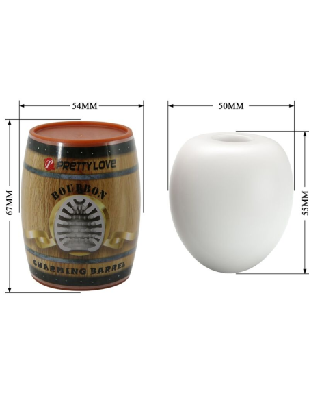 PRETTY LOVE - MASTURBADOR MASCULINO HUEVO BLANCO MODELO 2