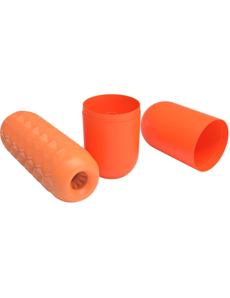 PRETTY LOVE - TWIN BALLS MASTURBADOR MASCULINO NARANJA