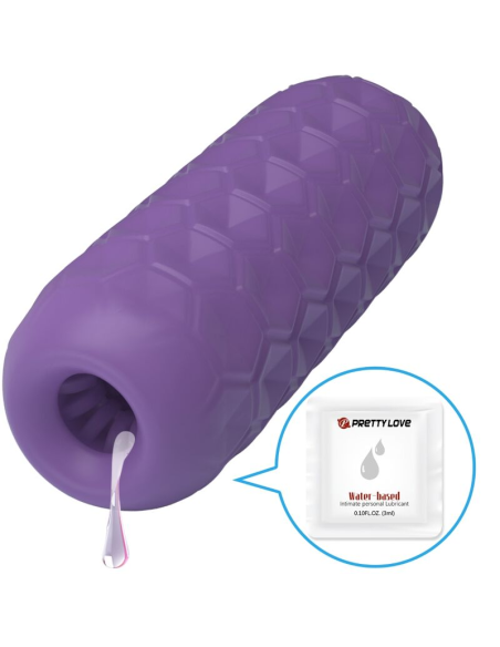 PRETTY LOVE - TWIN BALLS MASTURBADOR MASCULINO MORADO
