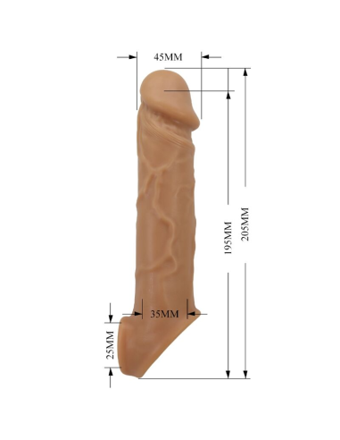 PRETTY LOVE - FUNDA DE PENE DE PIEL REALÍSTICA NATURAL