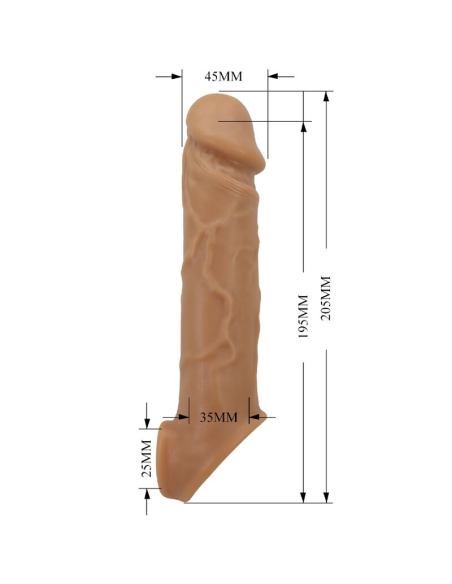 PRETTY LOVE - FUNDA DE PENE DE PIEL REALÍSTICA NATURAL