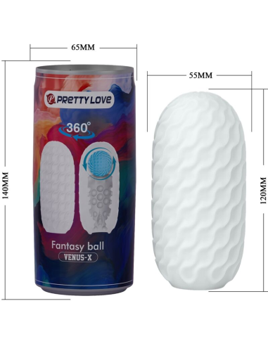 PRETTY LOVE - VENUS X MASTURBADOR MASCULINO MODELO 2 BLANCO