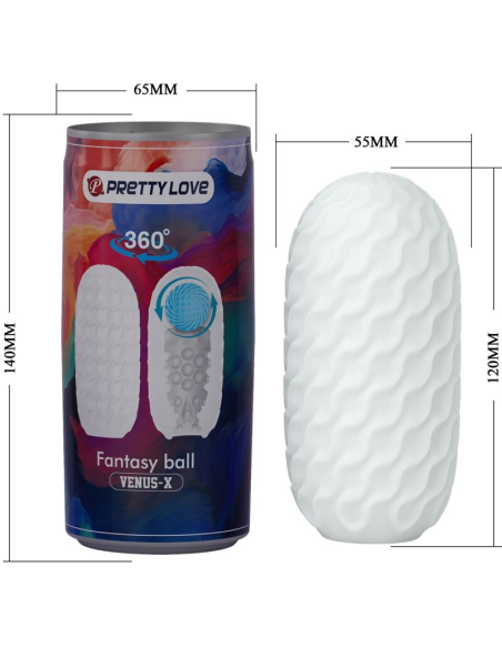 PRETTY LOVE - VENUS X MASTURBADOR MASCULINO MODELO 2 BLANCO