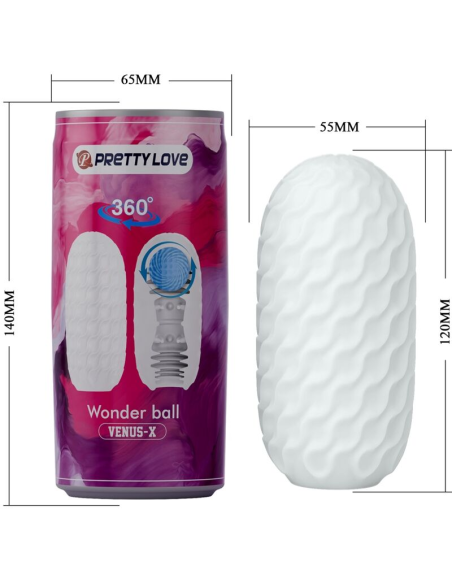 PRETTY LOVE - VENUS X MASTURBADOR MASCULINO MODELO 3 BLANCO