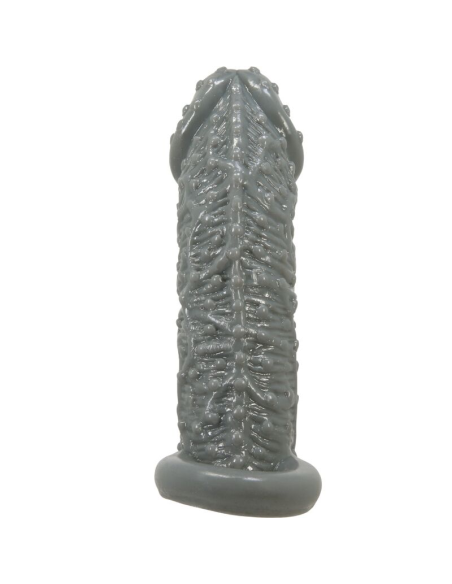 PRETTY LOVE - FUNDA REALÍSTICA ALARGADORA Y RETARDANTE PARA PENE MODELO 2 GRIS