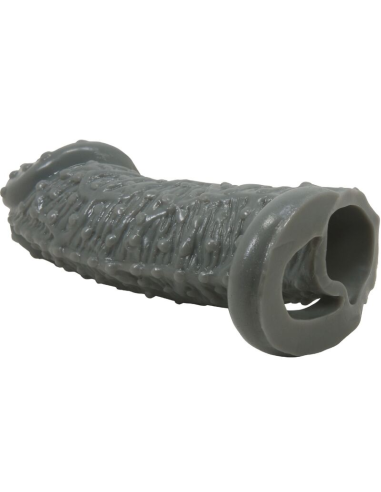 PRETTY LOVE - FUNDA REALÍSTICA ALARGADORA Y RETARDANTE PARA PENE MODELO 2 GRIS