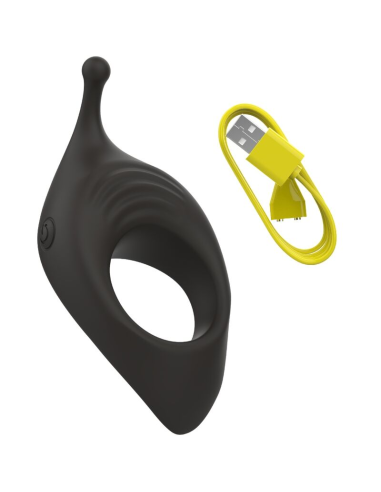 B SWISH - BCHARMED RHYTHM INFINITE DELUXE ANILLO PARA PENE 15 VIBRACIONES NEGRO