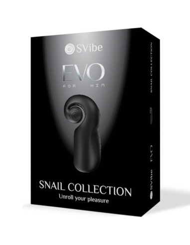 SNAIL VIBE - EVO FOR HIM MASTURBADOR MASCULINO SLIDE NROLL NEGRO