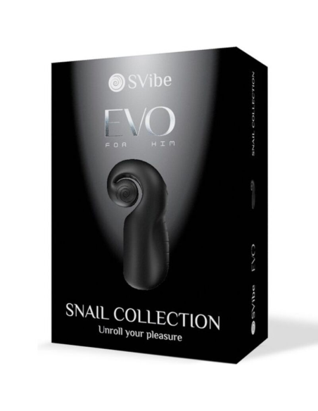 SNAIL VIBE - EVO FOR HIM MASTURBADOR MASCULINO SLIDE NROLL NEGRO
