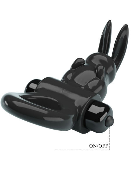 PRETTY LOVE - EXCITING RING ANILLO VIBRADOR RABBIT 10 VIBRACIONES NEGRO