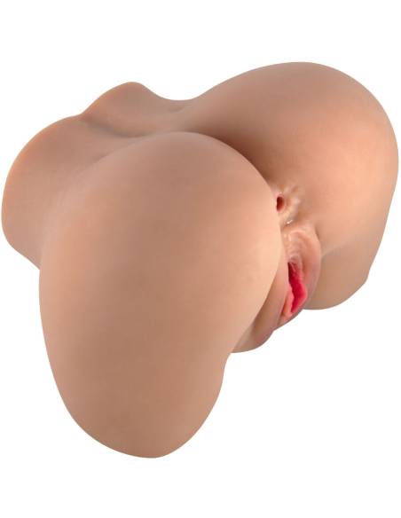 CRAZY BULL - MILA TRASERO VIBRADOR CON VAGINA Y ANO REALÍSTICO CONTROL REMOTO