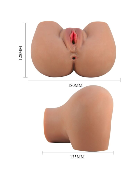 CRAZY BULL - MILA TRASERO VIBRADOR CON VAGINA Y ANO REALÍSTICO CONTROL REMOTO