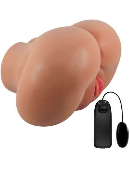 CRAZY BULL - LUNA TRASERO VIBRADOR CON VAGINA Y ANO REALÍSTICO CONTROL REMOTO