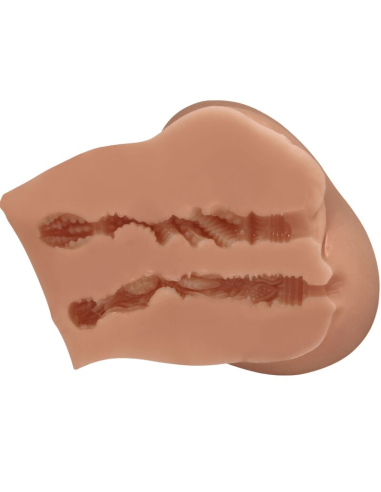 CRAZY BULL - LUNA TRASERO VIBRADOR CON VAGINA Y ANO REALÍSTICO CONTROL REMOTO