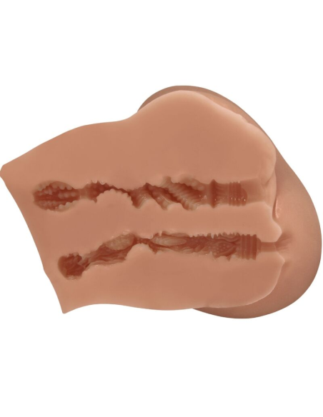 CRAZY BULL - LUNA TRASERO VIBRADOR CON VAGINA Y ANO REALÍSTICO CONTROL REMOTO