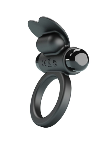 PRETTY LOVE - DEBONAIRE ANILLO VIBRADOR CONEJO 10 VIBRACIONES NEGRO