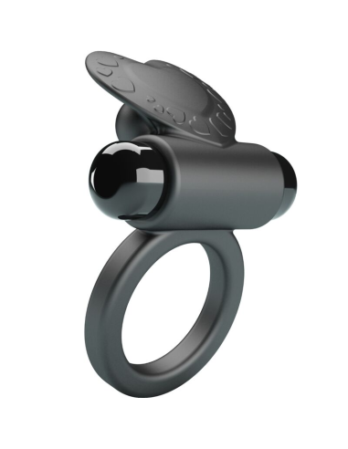 PRETTY LOVE - DEBONAIRE ANILLO VIBRADOR CONEJO 10 VIBRACIONES NEGRO