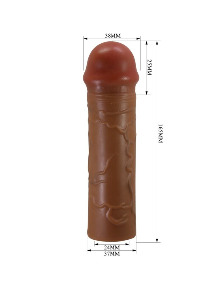 PRETTY LOVE - NILE FUNDA PARA PENE CON EXTENSIÓN DE 2.5 CM MULATO