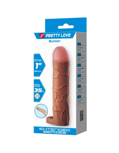 PRETTY LOVE - BUNION FUNDA PARA PENE CON EXTENSIÓN DE 2.5 CM MULATO